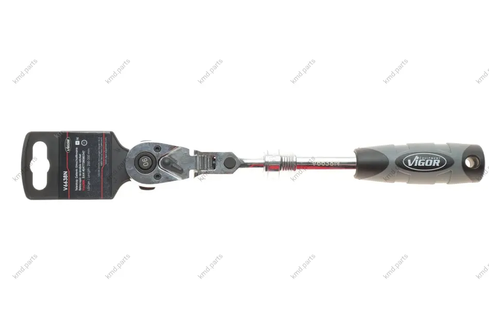 Тріскачка 3/8" телескопічна 90 зубців 250-350 мм VIGOR V6638N (фото 1)