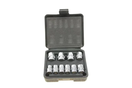 Набір головок 12-граней 3/8" 10-19 мм 10 од. (хромовані) VIGOR V7538/10