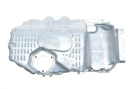 Піддон масляний алюмінієвий з отвором під датчик Skoda Fabia (11-), Octavia (09-13)/VW Golf (06-), Jetta (06-), Passat (08-) Vika 11030828001