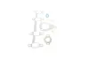 Комплект прокладок турбіни VW Bora 02-05,Golf (02-06) 1.9L mot.ARL Vika 12531045901 (фото 1)