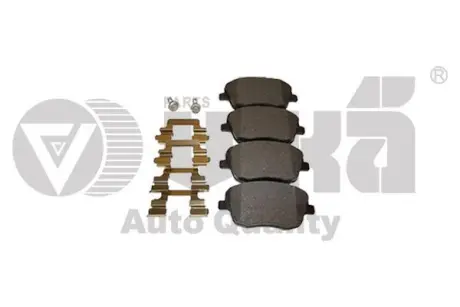 Колодки гальмівні передні без датчика Skoda Fabia (00-10), VW Polo (02-10)/Seat Ibiza (02-10) Vika 66981104301
