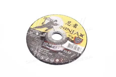 Круг шлифовальный по металлу тип 27 ninja тм o=125х22.23 мм t=6 мм(VIROK) Vorel 65v025