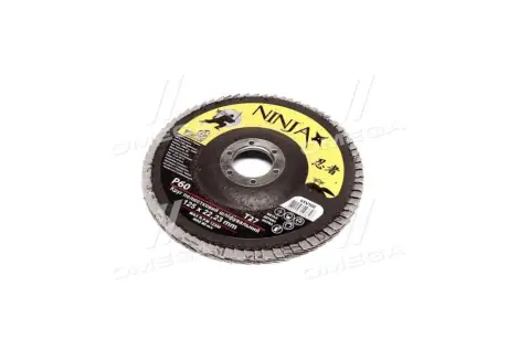 Круг лепестковый шлифовальный NINJA Т27, 125х22 мм, Р60 (VIROK) Vorel 65V506