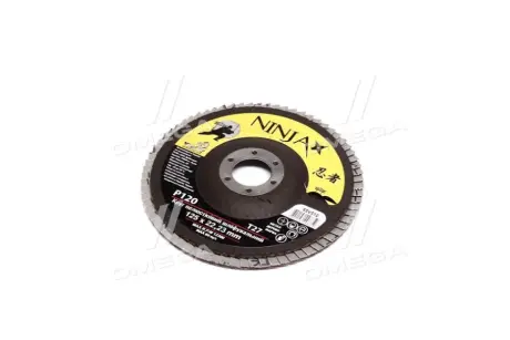 Круг лепестковый шлифовальный NINJA Т27, 125х22 мм, Р120(VIROK) Vorel 65V512