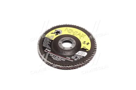 Круг лепестковый шлифовальный выпуклый NINJA Т29, 125х22 мм, Р40 (VIROK) Vorel 65V604