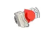 Пневматична муфта (Ручка дверей, розмір різьби M22x1,5мм, колір червон, клапан в комплекті, застосування трактор) 452 200 211 0 Wabco 4522002110 (фото 2)