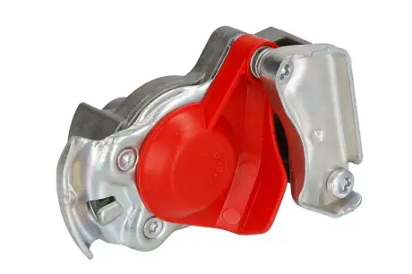 Пневматична муфта (Ручка дверей, розмір різьби M16x1,5мм, колір червон, клапан в комплекті, застосування трактор) DAF F 2500 IVECO EUROCARGO I-III, EUROTECH MT, EUROTRAKKER, M, MK, P/PA 952 200 221 0 Wabco 9522002210