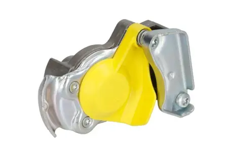 Пневматическая муфта (ручка дверей, размер резьбы M16x1,5мм, цвет желтый, клапан в комплекте, применение трактор) DAF F 2500 IVECO EUROCARGO I-III, EUROTECH MT, EUROTRAKKER, M, MK, P/PA 952 200 222 0 Wabco 9522002220