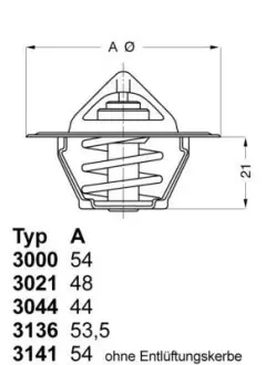 A_Термостат Ford Jeep Opel ="" WAHLER 302192D50