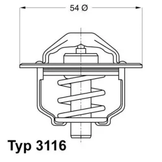 A_Термостат Fiat Lancia Renault - знято з виробництва ="" WAHLER 311682D