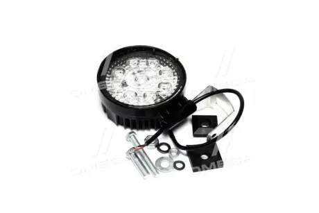 Фара LED кругла 27W, 9лампx3W, 113*130*52, вузький промінь 12/24V 6000K (Руслан-Комплект))) Wassa (Руслан-Комплект) ФР-240