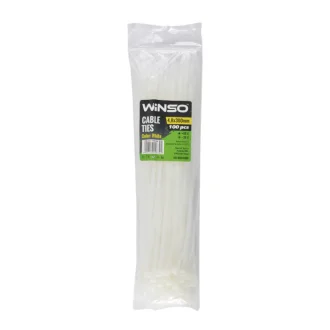 Хомути пластикові білі 4,8x300 (100шт.) WINSO 148300
