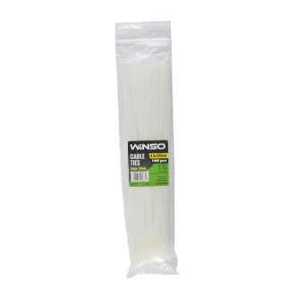 Хомути пластикові білі 4,8x350 (100шт.) WINSO 148350