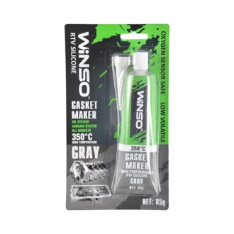 GASKET MAKER GRAY 85g +350⁰С Силіконовий герметик прокладок професійний сірий WINSO 310100