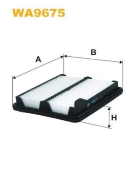 Фільтр повітряний (фільтруючий елемент) HONDA CIVIC VIII 1.3H 01.06-12.12 WA9675WIX WIX FILTERS WA9675