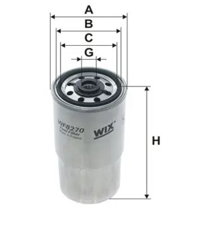 Фільтр паливний BMW 3 (E36)/5 (E34/E39)/7 (E38) 2.5D M41/M51 91-04 WIX FILTERS WF8270