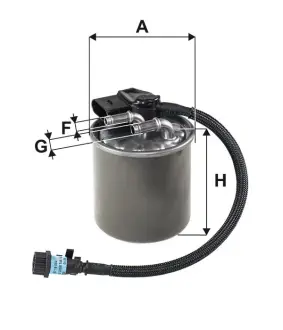 Фільтр паливний MB Vito (W447) 116 CDI 14- (OM651) WIX FILTERS WF8514