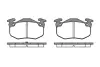 Колодки гальмівні диск. задн. (Remsa) Renault Megane I, Peugeot 306 (P0443.50) WOKING P044350 (фото 1)