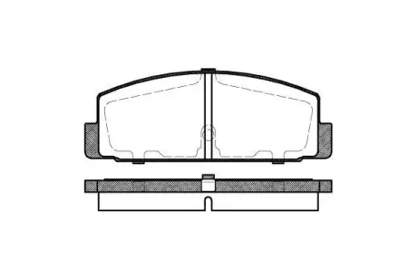 Колодки гальмівні диск. задн. (Remsa) Mazda 6 1.8 02-08,Mazda 6 1.8 07-,Mazda 6 1.8 08- (P0793.30) WOKING P079330