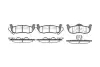 Колодки гальмівні диск. задн. (Remsa) Jeep Commander 3.0 05-10,Jeep Commander 3.7 05-10 (P10063.10) WOKING P1006310 (фото 1)