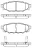 Колодки гальмівні диск. задн. (Remsa) Subaru Forester (sh) 2.0 08-,Subaru Forester (sh) 2.5 08- (P10363.12) WOKING P1036312 (фото 1)