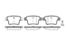 Колодки гальмівні диск. задн. (Remsa) Ford Mondeo III (P10493.10) WOKING P1049310 (фото 1)