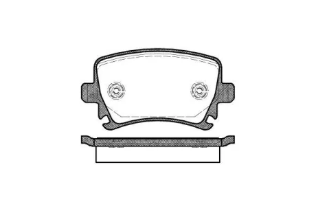 Гальмівні колодки зад. Caddy III/Golf V/Audi A4 03- (Girling) WOKING P11313.00