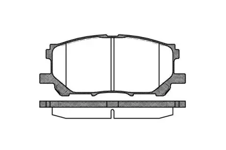 Колодки гальмівні диск. перед. (Remsa) Lexus RX300-330-350 03>08, 08>15 (P11393.00) WOKING P1139300