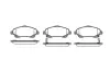 Колодки гальмівні диск. перед. (Remsa) Toyota Avensis 1.6 03-08,Toyota Avensis 1.8 03-08 (P11463.02) WOKING P1146302 (фото 1)