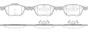 Колодки гальмівні диск. перед. (Remsa) Ford C-max 1.6 07-10,Ford C-max 1.8 07-10 (P11823.00) WOKING P1182300 (фото 1)