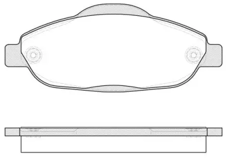 Колодки гальмівні диск. перед. (Remsa) Peugeot 3008 1.6 09-,Peugeot 3008 2.0 09- (P12233.00) WOKING P1223300