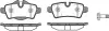 Колодки гальмівні диск. задн. (Remsa) Mini Cooper, One, Clubman 08> (P12443.00) WOKING P1244300 (фото 1)