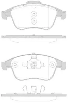 Колодки гальмівні диск. перед. (Remsa) Renault Scenic III Grand Scenic III Megane III 2,0TCe (P12503.30) WOKING P1250330