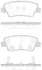 Колодки гальмівні диск. задн. (Remsa) Hyundai Elantra 1.6 10-,Hyundai Elantra 1.8 10- (P12623.42) WOKING P1262342 (фото 1)