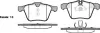Колодки гальмівні диск. перед. (Remsa) Ford Mondeo IV 2,5i Volvo S60 S80 (P13173.00) WOKING P1317300 (фото 1)