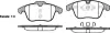 Колодки гальмівні диск. перед. (Remsa) Ford Mondeo IV S-max Galaxy / PSA 508 407 (P13193.00) WOKING P1319300 (фото 1)