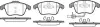 Колодки гальмівні диск. перед. (Remsa) Audi A4 1.8 07-15,Audi A4 2.0 07-15,Audi A4 2.7 07-15 (P13193.11) WOKING P1319311 (фото 1)