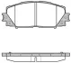 Колодки гальмівні диск. перед. (Remsa) Lexus Ct (zwa10_) 1.8 10-,Toyota Prius 1.8 09- (P13243.10) WOKING P1324310 (фото 1)