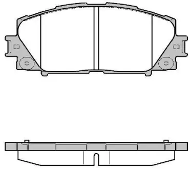 Колодки гальмівні диск. перед. (Remsa) Lexus Ct (zwa10_) 1.8 10-,Toyota Prius 1.8 09- (P13243.10) WOKING P1324310