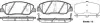 Колодки гальмівні диск. перед. (Remsa) Hyundai Genesis 3.8 08-14,Hyundai Santa fe ii 2.0 05-12 (P13263.02) WOKING P1326302 (фото 1)