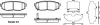 Колодки гальмівні диск. задн. (Remsa) Subaru Forester 13> / Legasy, Outback 09> / Tribeca 06> (P13283.01) WOKING P1328301 (фото 1)