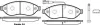 Колодки гальмівні диск. перед. (Remsa) Citroen Jumper 2.2 06-,Citroen Jumper 3.0 06- (P13373.01) WOKING P1337301 (фото 1)