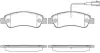 Колодки гальмівні диск. задн. (Remsa) Citroen Jumper 2.0 06-,Citroen Jumper 2.2 06- (P13383.02) WOKING P1338302 (фото 1)
