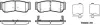 Колодки гальмівні диск. задн. (Remsa) Hyundai H-1 cargo 2.5 08-,Hyundai H-1 travel 2.5 08- (P13393.02) WOKING P1339302 (фото 1)