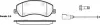 Колодки гальмівні диск. перед. (Remsa) Ford Tourneo connect 1.8 02-13,Ford Transit 2.2 06-14 (P13503.02) WOKING P1350302 (фото 1)