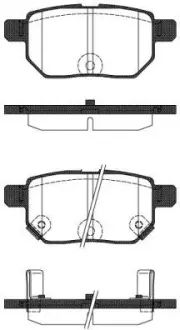 Колодки гальмівні диск. задн. (Remsa) Lexus Ct (zwa10_) 1.8 10-,Toyota Auris 1.8 06-12 (P13863.22) WOKING P1386322