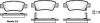 Колодки гальмівні диск. задн. (Remsa) Honda Cr-v iii 2.0 06-,Honda Cr-v iii 2.2 06- (P13903.02) WOKING P1390302 (фото 1)