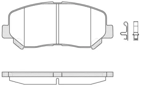 Колодки гальмівні диск. перед. (Remsa) Mazda Cx-5 2.0 11-,Mazda Cx-5 2.2 11- (P14133.02) WOKING P1413302
