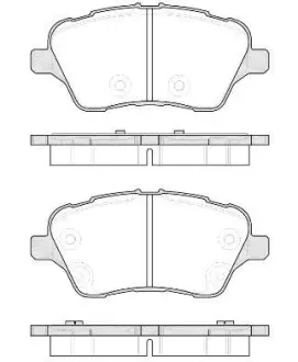 Колодки гальмівні диск. перед. (Remsa) Ford B-max 1.0 12-,Ford B-max 1.4 12-,Ford B-max 1.5 12- (P14143.00) WOKING P1414300