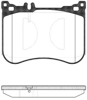 Колодки гальмівні диск. перед. (Remsa) Mercedes-benz S-class 2.1 13-,Mercedes-benz S-class 3.0 13- (P14343.00) WOKING P1434300